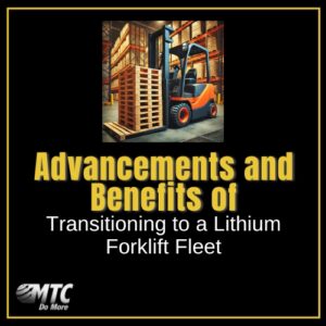 AI Generated image of lithium forklift